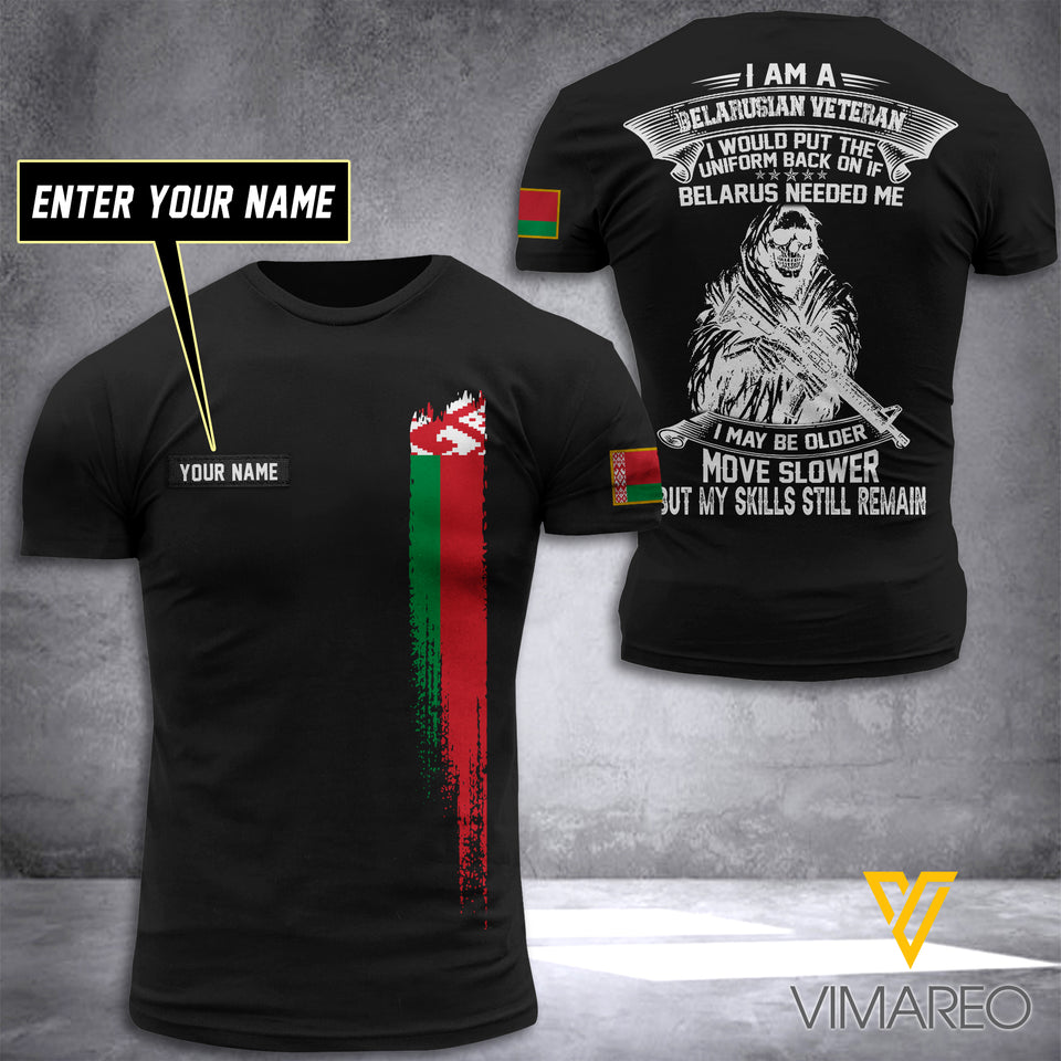Customized Belarus Soldier 3D Printed Shirt EZT074