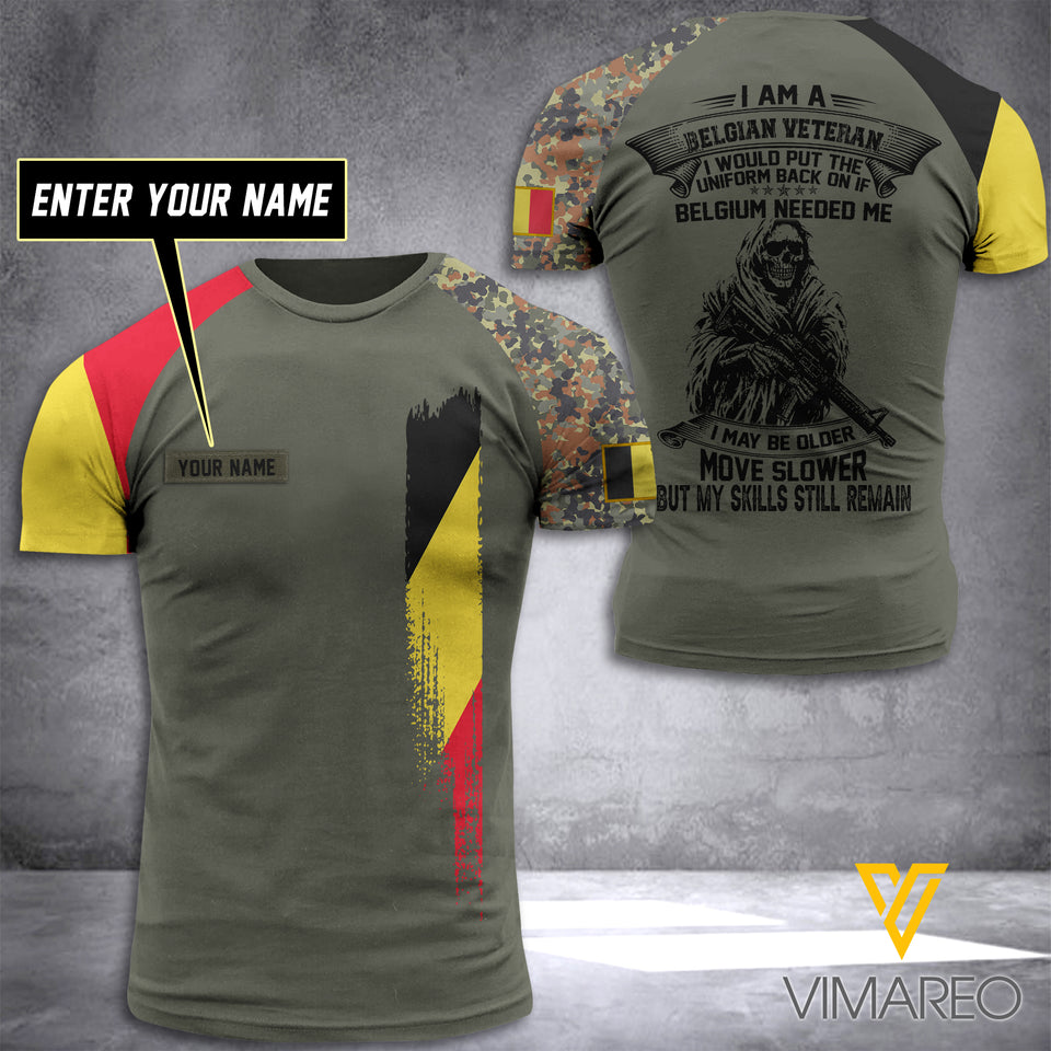 Customized Belgian Air Force Storm 3D Printed Combat Shirt EZT1504