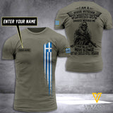Customized Greece Soldier 3D Printed Shirt EZT074