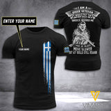 Customized Greece Soldier 3D Printed Shirt EZT074
