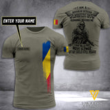 Customized Romania Soldier 3D Printed Shirt EZT074
