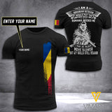 Customized Romania Soldier 3D Printed Shirt EZT074
