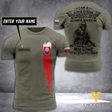 Customized Slovakia Soldier 3D Printed Shirt EZT074