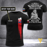 Customized Slovakia Soldier 3D Printed Shirt EZT074