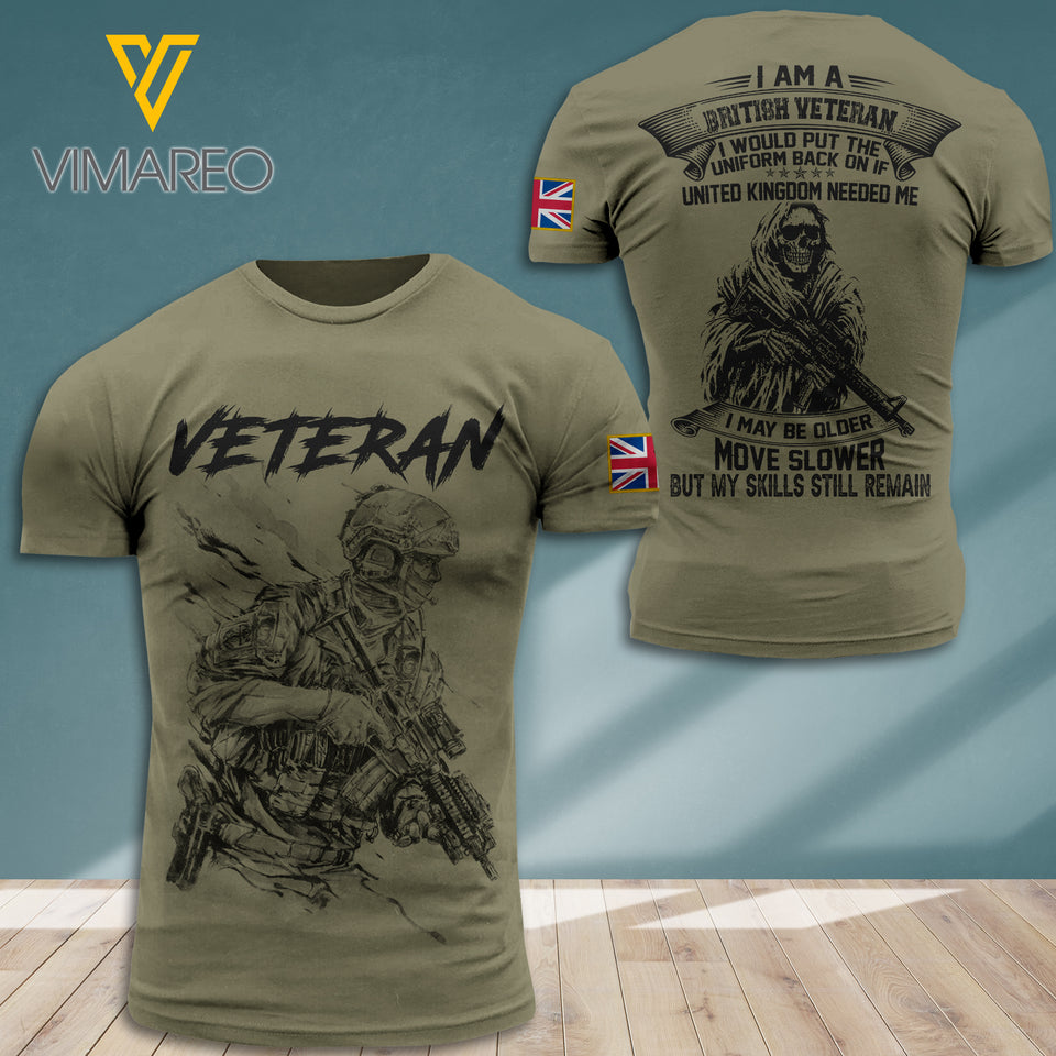 British Soldier 3D Printed Combat Shirt EZT220721