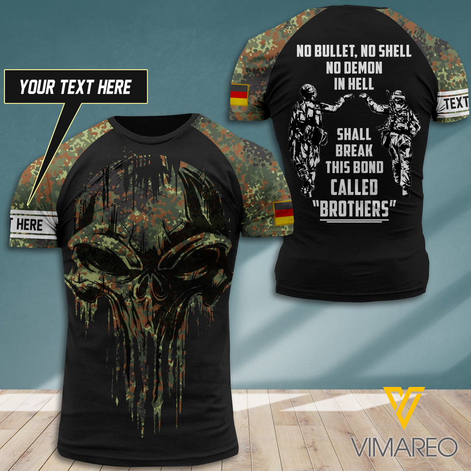 Customized German Soldier 3D Printed Combat Shirt EZT250621