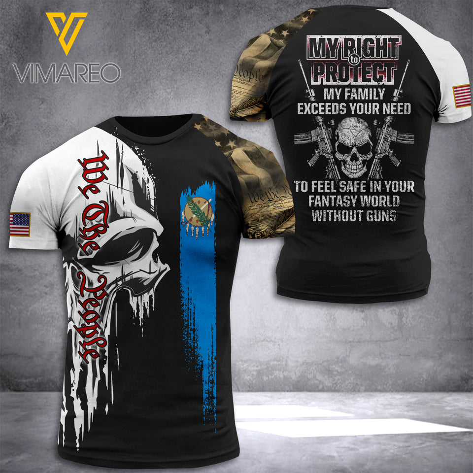 Oklahoma 3D Printed Combat Shirt EZT210621
