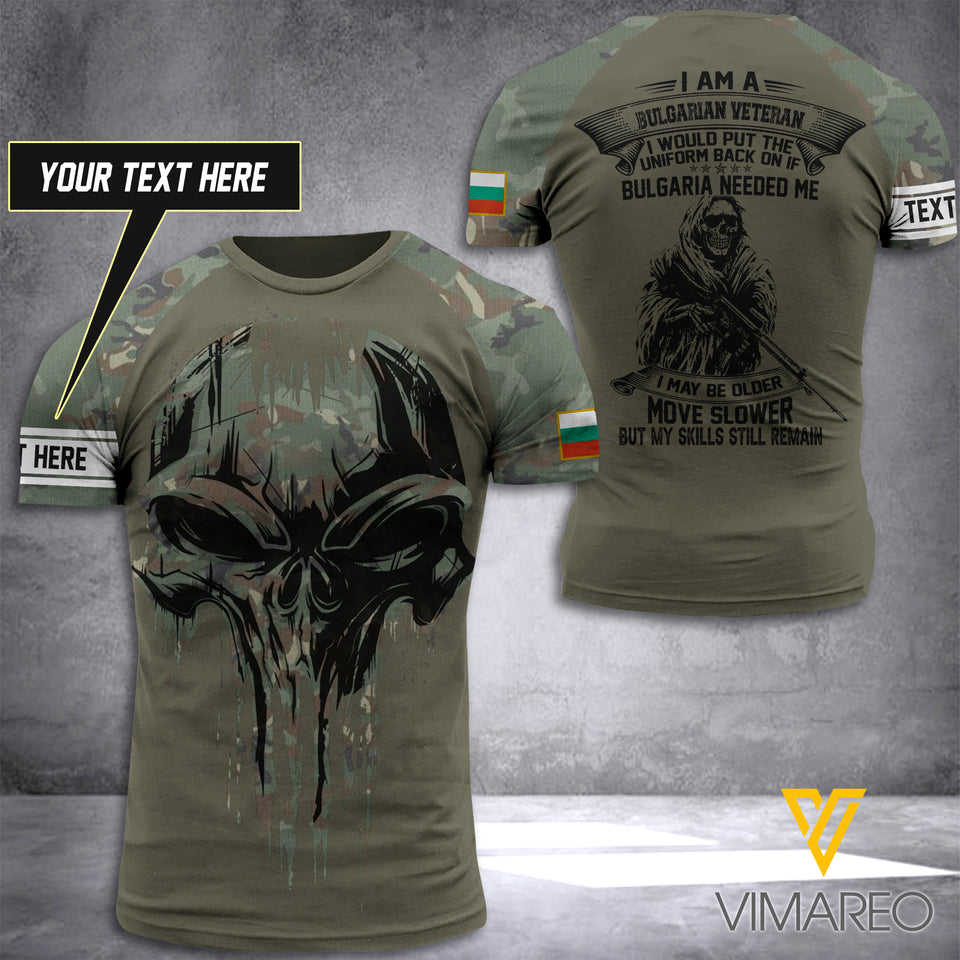 Customized Bulgaria Soldier 3D Printed Combat Shirt EZT140621