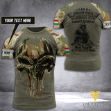 Customized Hungary Soldier 3D Printed Combat Shirt EZT140621