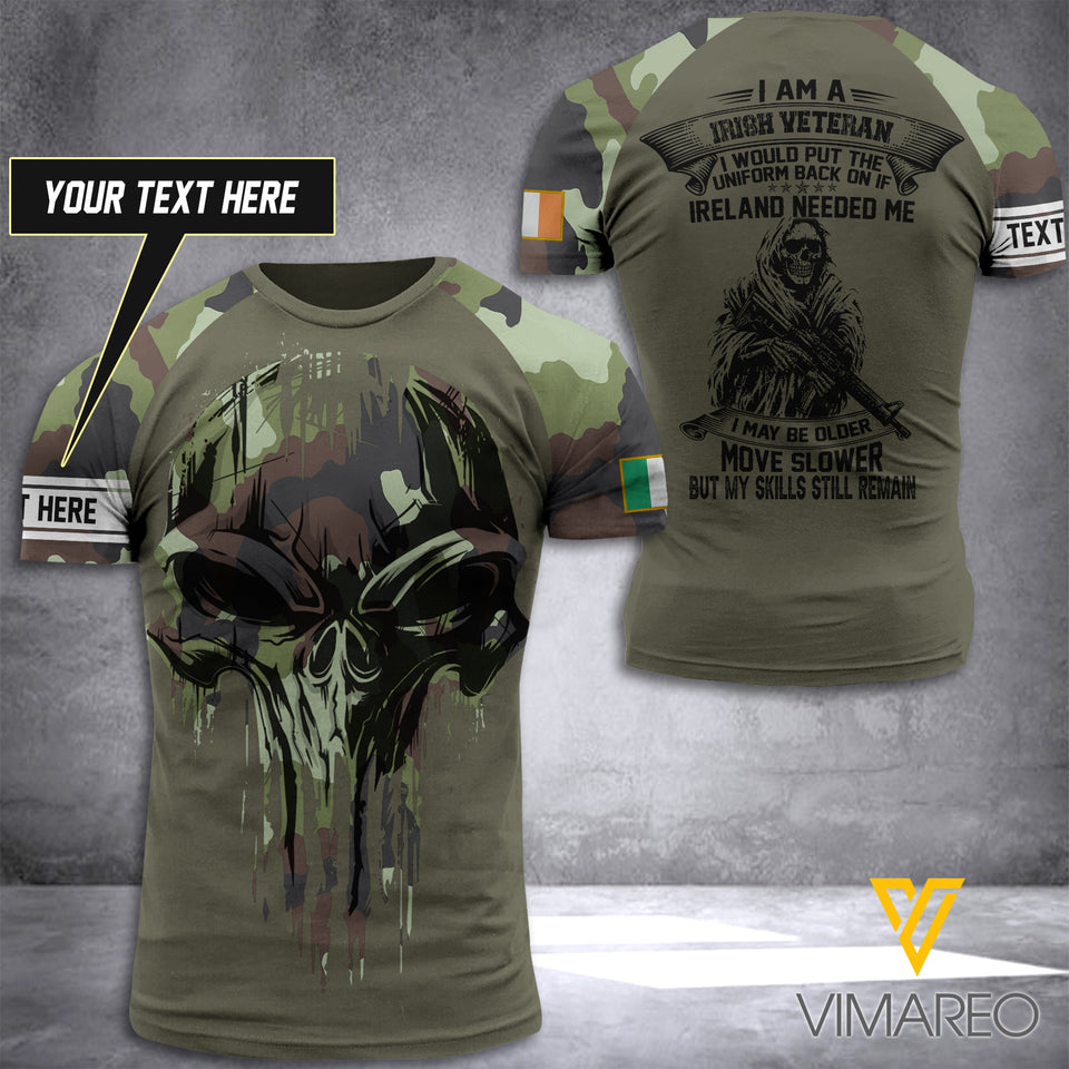 Customized Ireland Soldier 3D Printed Combat Shirt EZT070621