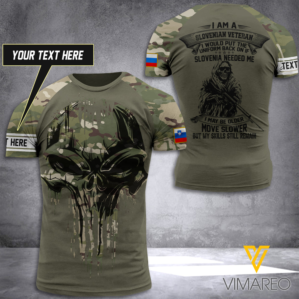 Customized Slovenia Soldier 3D Printed Combat Shirt EZT140621