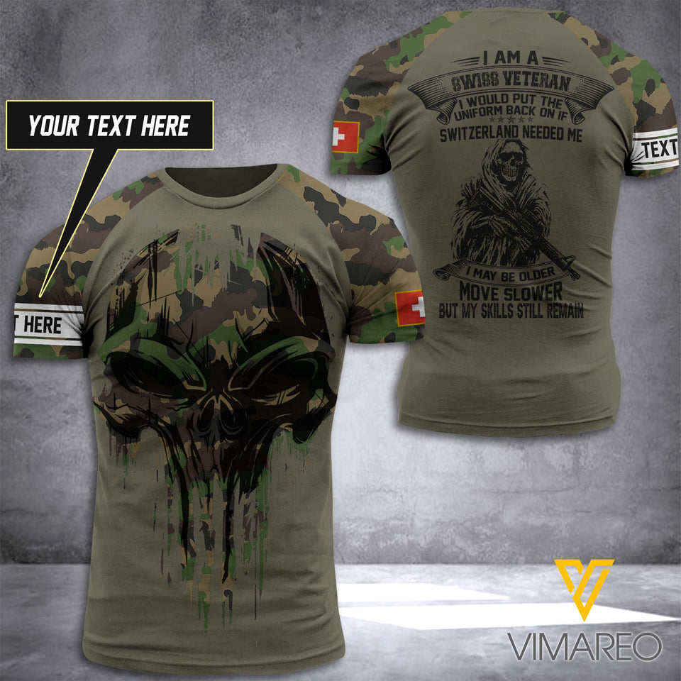 Customized Swiss Soldier 3D Printed Combat Shirt EZT50521