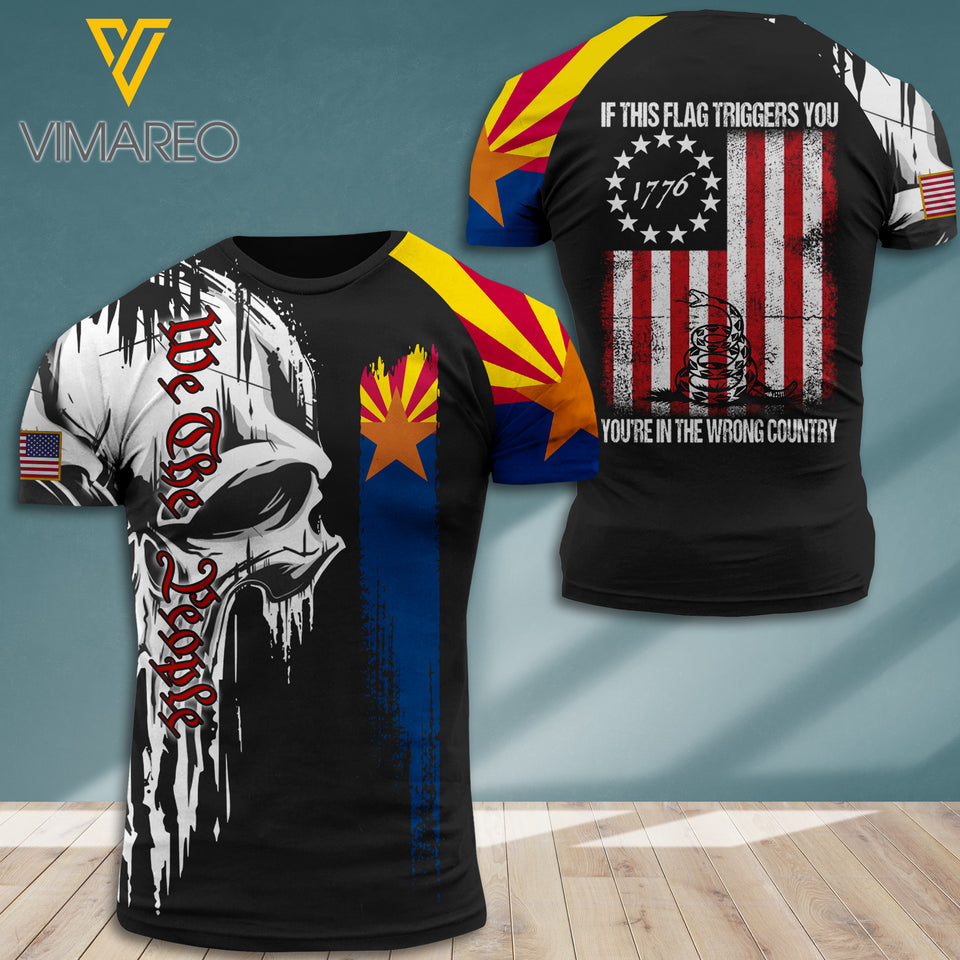 Customized Arizona Soldier 3D Printed Shirt EZT1707