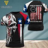 Customized Texas Soldier 3D Printed Shirt EZT1707