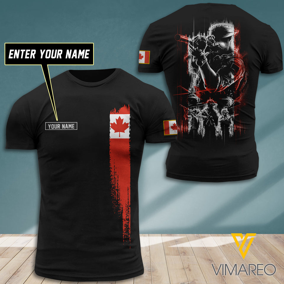 Customized Canadian Soldier 3D Printed Combat Shirt EZT300621