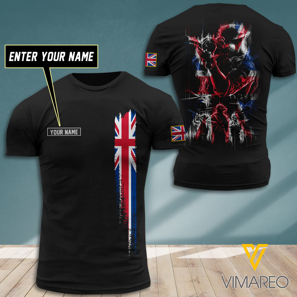 Customized British Soldier 3D Printed Combat Shirt EZT300621