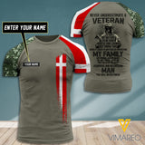 Customized Denmark Soldier 3D Printed Combat Shirt EZT1307
