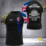 Customized Australian 3D Printed Combat Shirt EZQ1607