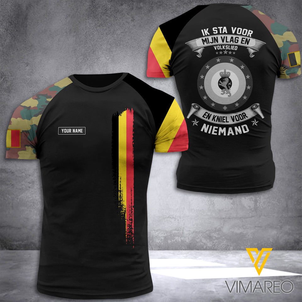 Customized Belgian 3D Printed Combat Shirt EZQ1607