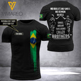 Customized Brazilian Soldier 3D Printed Combat Shirt EZQ250621
