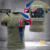 Customized Australia Soldier 3D Printed Combat Shirt EZHQ130521