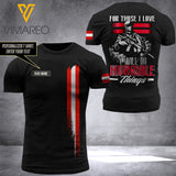 Customized Austrian Soldier 3D Printed Combat Shirt EZQ3006