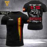 Customized Spanish Soldier 3D Printed Combat Shirt EZQ3006