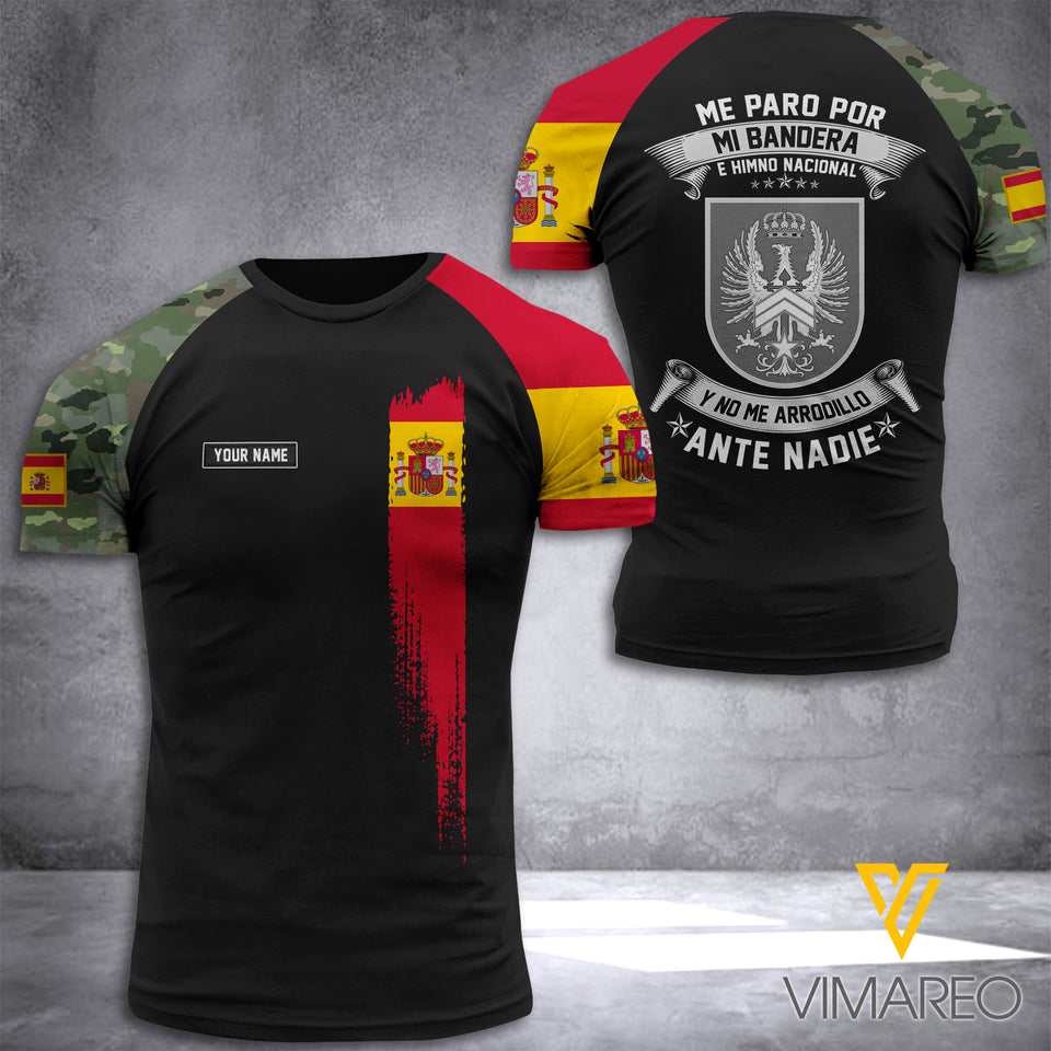 Customized Spanish Soldier 3D Printed Combat Shirt EZQ1407