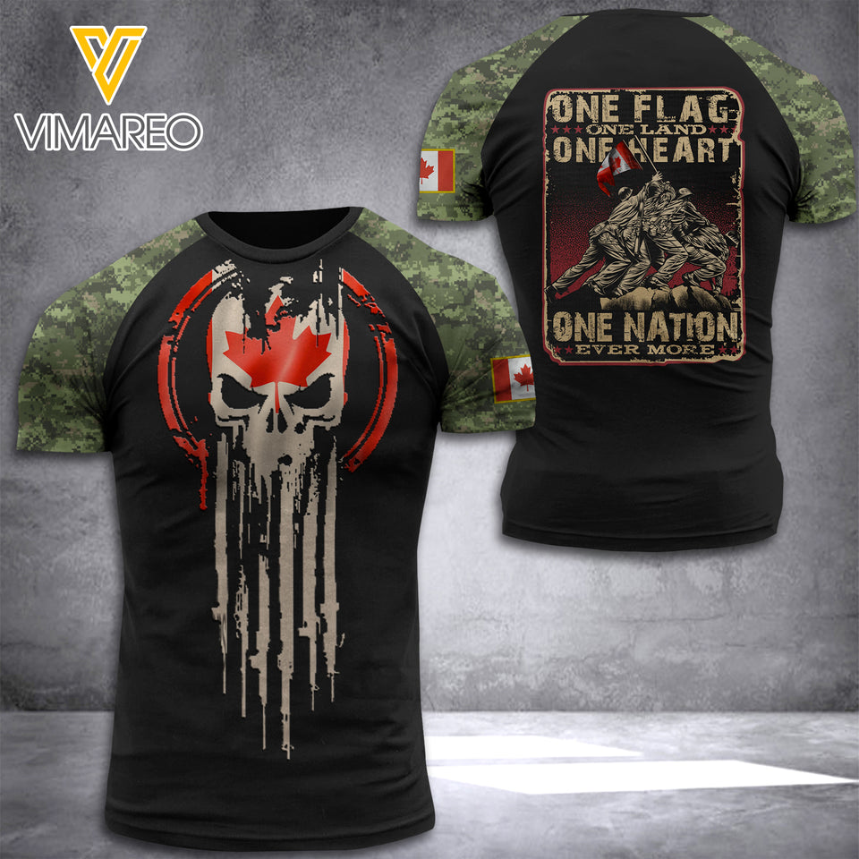 Canada Soldier T SHIRT 3D PRINTED LN252