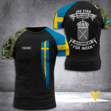 Customized Swedish 3D Printed Combat Shirt EZQ1607