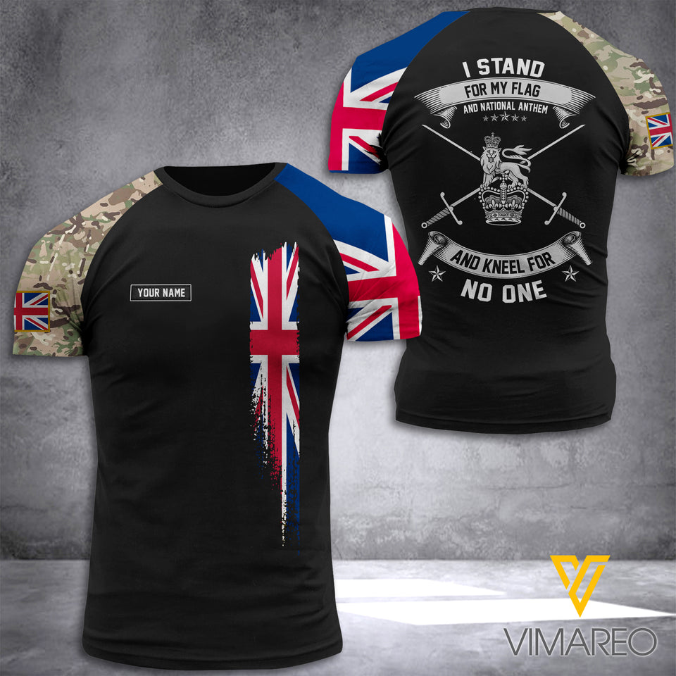 Customized British 3D Printed Combat Shirt EZQ1607