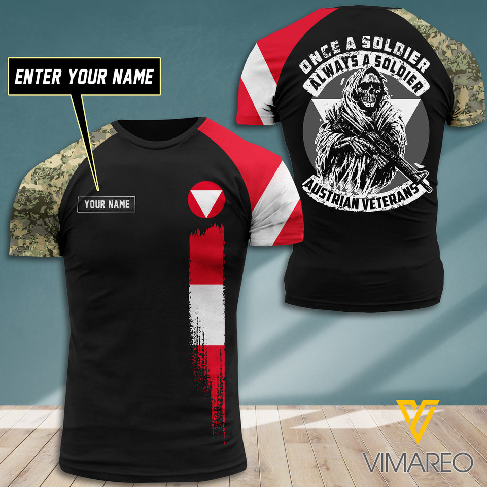 Customized Austrian Soldier 3D Printed Combat Shirt EZQ0607