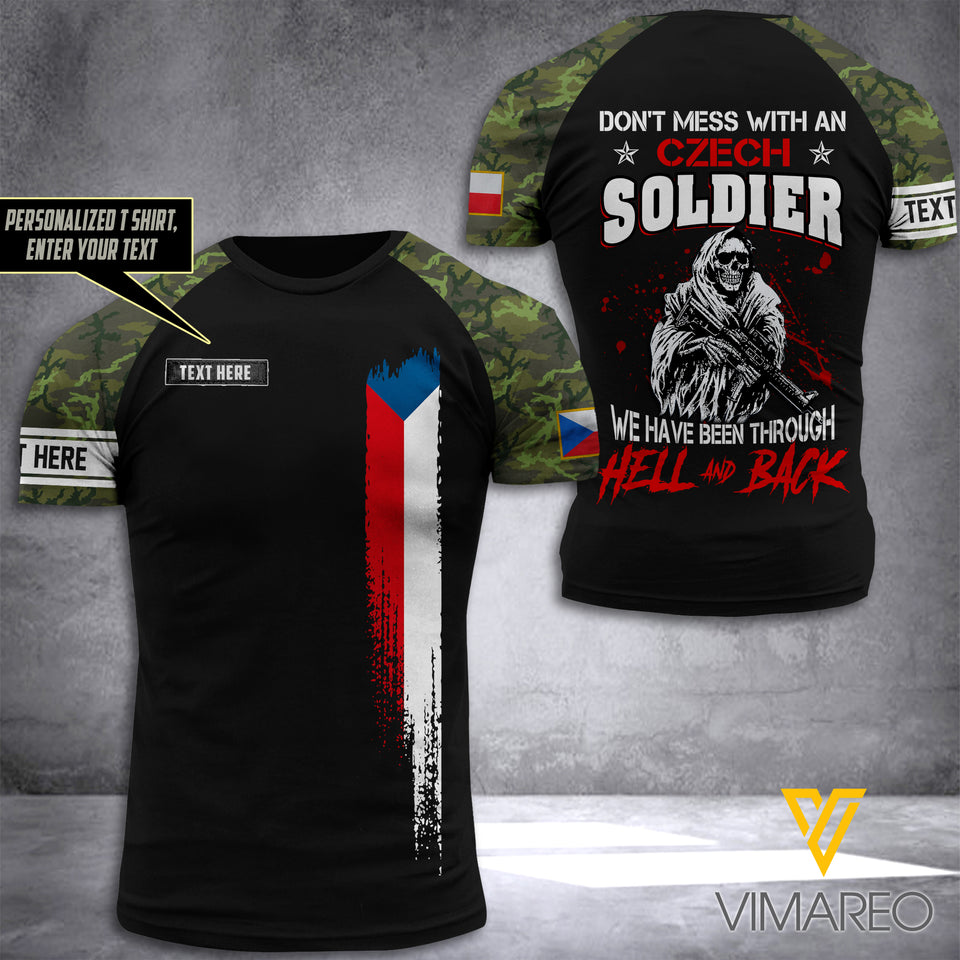 Customized Czech Soldier 3D Printed Combat Shirt EZLN110621