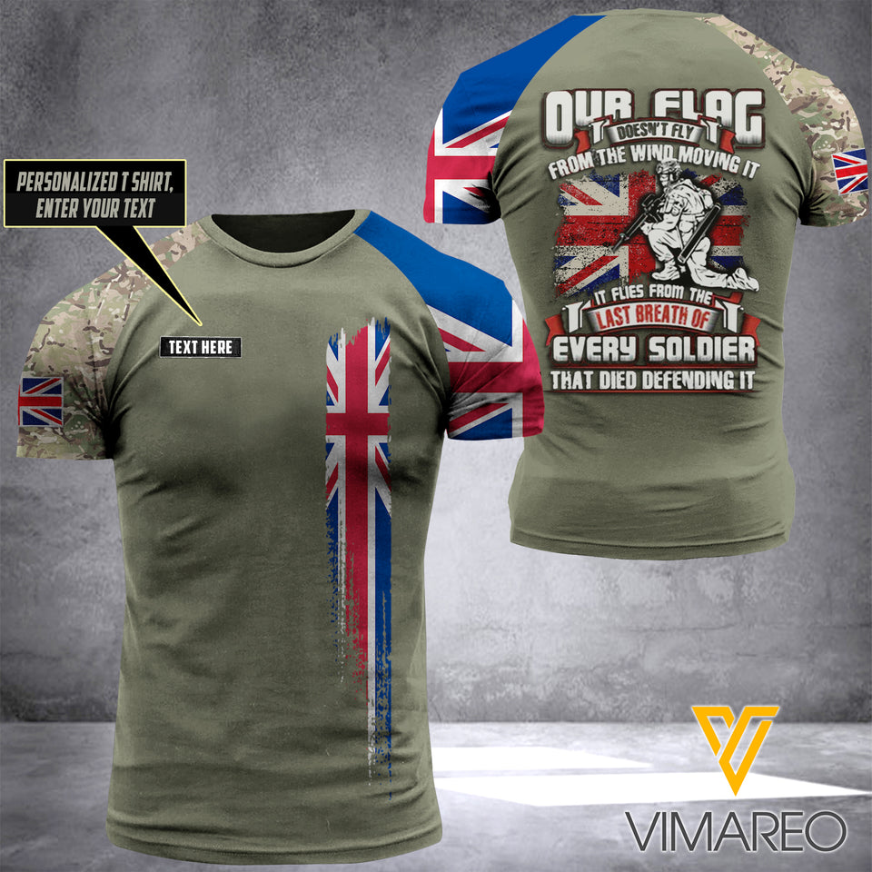 Customized British Soldier 3D Printed Combat Shirt EZHQ1405