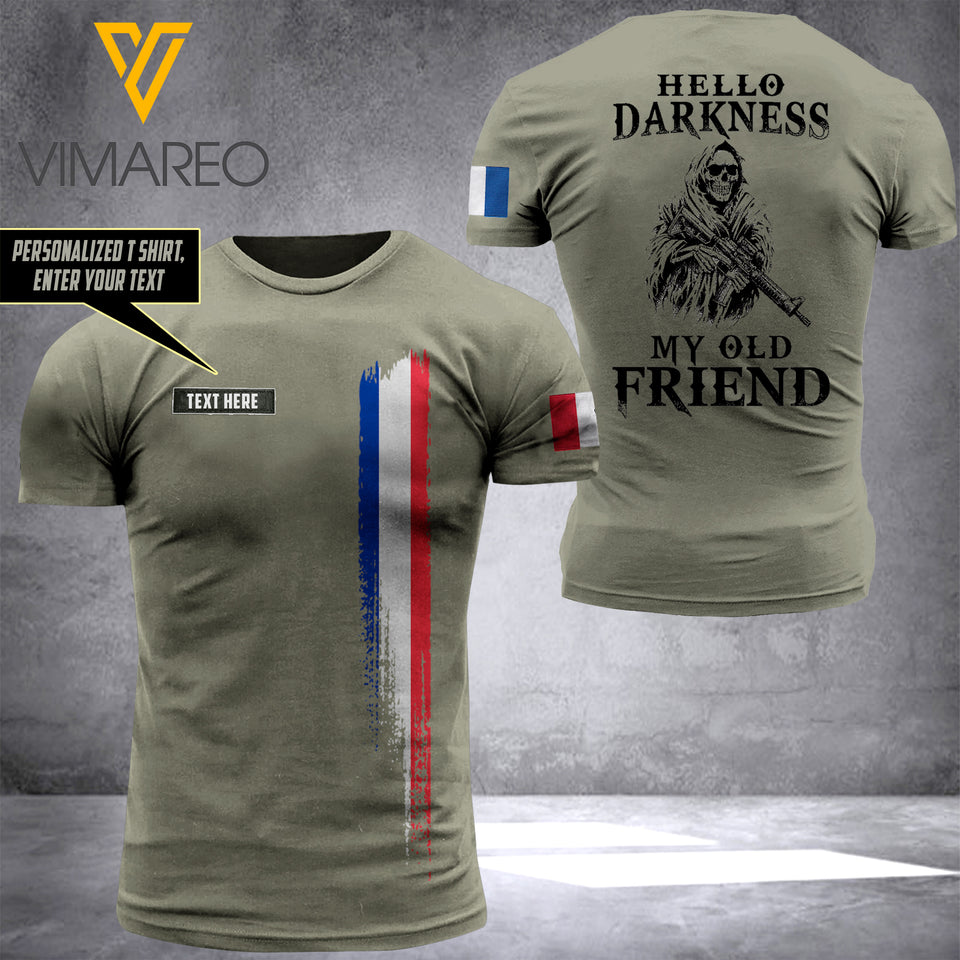 Customized French Soldier 3D Printed Combat Shirt EZLN1204