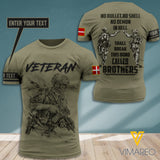 Customized Denmark Soldier 3D Printed Combat Shirt EZQ220721
