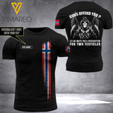 Customized Norway Soldier 3D Printed Combat Shirt EZLN240621