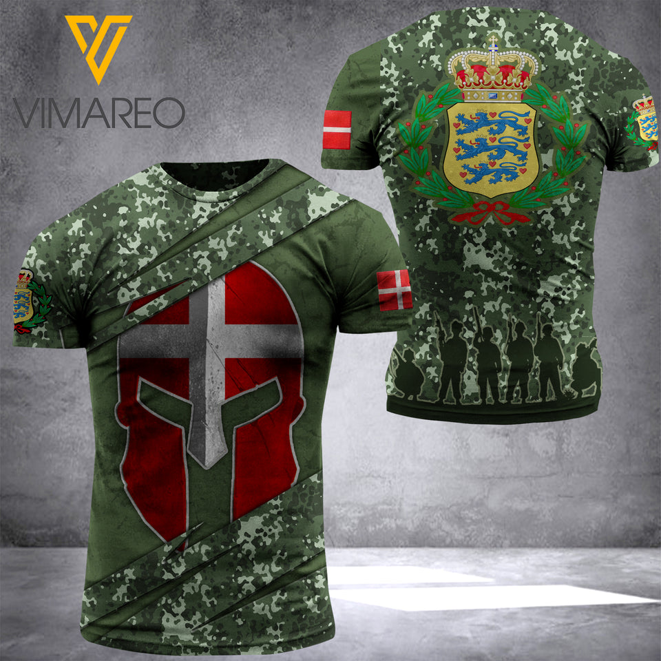 Customized Denmark soldier 3D Printed Combat Shirt EZQT164