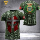Customized Denmark soldier 3D Printed Combat Shirt EZQT164