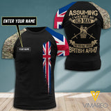 Customized British Soldier 3D Printed Shirt EZLN0707