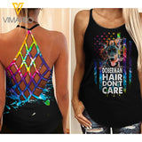 Doberman Criss-Cross Open Back Camisole Tank Top ZT1803