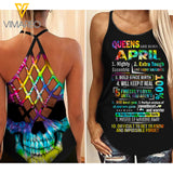 April Queen Criss-Cross Open Back Camisole Tank Top  ZT3003