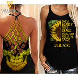 June girl Criss-Cross Open Back Camisole Tank Top ZHQ2703