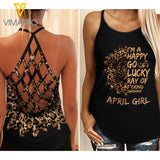 April Girl lucky Criss-Cross Open Back Camisole Tank Top 2 style ZT1403