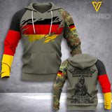 Customized German Soldier Broken 3D Printed Shirt/Hoodie ZT064