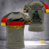 Customized German Soldier Broken 3D Printed Shirt/Hoodie ZT064