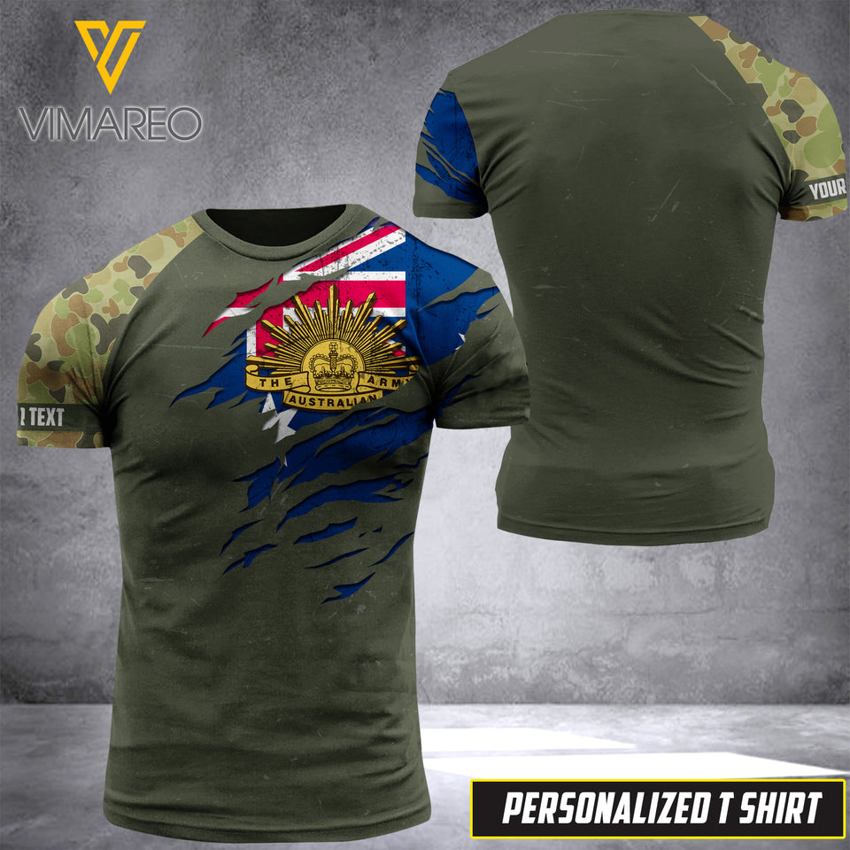 Customized Australian 3D Printed Combat Shirt EZQ1207