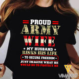 Proud Austrian Soldier Wife Tshirt EZQ160621