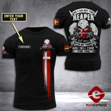Customized Denmark Reaper 3D Printed Combat Shirt EZQ030621