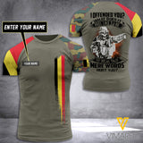 Customized Belgian Soldier 3D Printed Combat Shirt EZQ140621